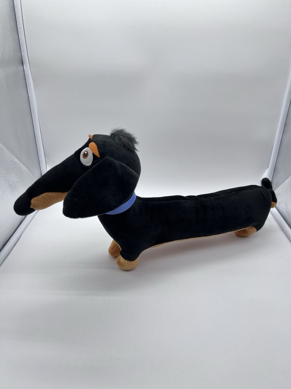 Ty Beanie Buddy The Secret Life of Pets Dachshund Dog Plush Blue Collar 2017